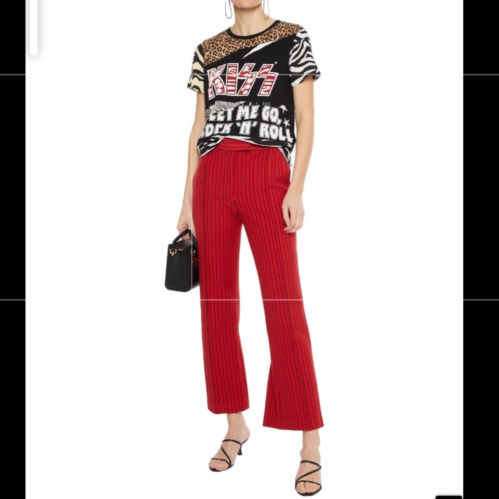 ALICE + OLIVIA Patchwork  Kiss Band Tee